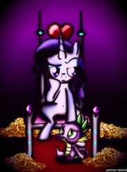 Size: 1400x1900 | Tagged: safe, artist:lennonblack, rarity, spike, pony, g4, female, male, ship:sparity, shipping, straight