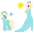 Size: 6000x5863 | Tagged: safe, artist:bubblestormx, alicorn, human, luma, pony, equestria girls, g4, absurd resolution, alicornified, barely eqg related, clothes, crossover, crown, dress, duality, ear piercing, earring, equestria girls style, equestria girls-ified, hair over one eye, jewelry, piercing, ponified, princess rosalina, regalia, rosalina, smiling, super mario, super mario galaxy, wingding eyes