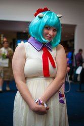Size: 1843x2772 | Tagged: safe, artist:whiscashgirl, coco pommel, human, b.u.c.k., b.u.c.k. 2014, g4, cosplay, irl, irl human, photo