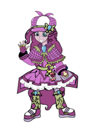 Size: 1024x1341 | Tagged: safe, artist:pokecure123, pinkie pie, equestria girls, g4, cure laughter, female, magical girl, precure, solo
