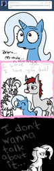 Size: 410x1280 | Tagged: safe, trixie, oc, mule, pony, unicorn, zebra, ask the great and powerful trixie, g4, ask, comic, female, mare, tumblr