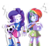 Size: 1174x1084 | Tagged: safe, artist:fj-c, angel bunny, rainbow dash, rarity, rabbit, equestria girls, g4, magical mystery cure, my little pony: friendship is magic, accessory swap, animal, ball, boots, carrot, clothes, clothes swap, equestria girls interpretation, female, food, football, male, polka dot socks, rainbow socks, scene interpretation, shoes, simple background, socks, sports, striped socks, swapped cutie marks, transparent background, trio