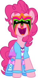 Size: 363x750 | Tagged: safe, edit, pinkie pie, equestria girls, g4, the ultimate warrior, wwe, wwf