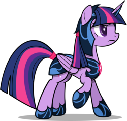 Size: 2146x2043 | Tagged: safe, artist:zacatron94, twilight sparkle, alicorn, pony, g4, armor, female, high res, mare, simple background, solo, transparent background, twilight sparkle (alicorn)