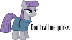 Size: 1280x720 | Tagged: safe, edit, maud pie, g4, female, image macro, meme, serious, simple background, solo