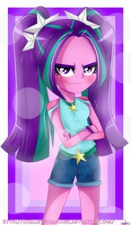 Size: 3000x5140 | Tagged: safe, artist:vixelzf, aria blaze, equestria girls, g4, my little pony equestria girls: rainbow rocks, female, solo