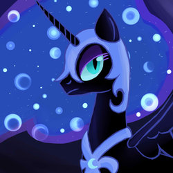 Size: 1024x1024 | Tagged: safe, artist:oblivion-55, nightmare moon, g4, female, solo