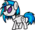 Size: 2121x1843 | Tagged: safe, artist:hardcyder, dj pon-3, vinyl scratch, g4, female, paper pony, solo