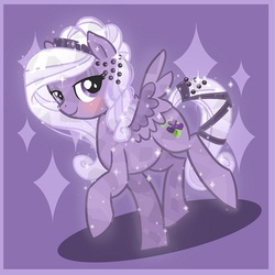 Size: 630x630 | Tagged: safe, artist:parfywarfy, oc, oc only, pegasus, pony, crystallized, solo