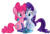 Size: 1900x1302 | Tagged: safe, artist:january3rd, pinkie pie, rarity, pony, g4, clothes, cute, diapinkes, female, lesbian, ship:raripie, shipping, simple background, socks, striped socks, transparent background, wink