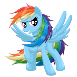 Size: 2560x2560 | Tagged: safe, artist:ohemo, rainbow dash, pegasus, pony, g4, cute, dashabetes, female, grin, high res, looking at you, mare, simple background, smiling, smiling at you, solo, transparent background