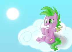 Size: 4724x3467 | Tagged: safe, artist:sergrus, spike, g4, male, ponified, ponified spike, solo