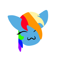 Size: 512x512 | Tagged: safe, artist:fritzipretzel, rainbow dash, g4, :3, cute