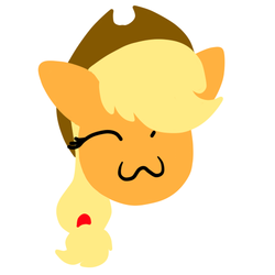 Size: 512x512 | Tagged: safe, artist:fritzipretzel, applejack, g4, :3, cute