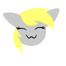 Size: 512x512 | Tagged: safe, artist:fritzipretzel, derpy hooves, pegasus, pony, g4, :3, cute, female, mare