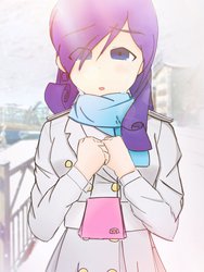 Size: 1024x1365 | Tagged: safe, artist:orz1515, rarity, human, g4, crying, female, humanized, solo, winter
