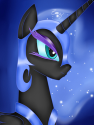 Size: 480x640 | Tagged: safe, artist:fantasyscream, nightmare moon, g4, female, portrait, solo