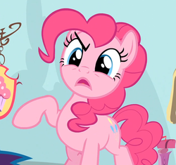 Size: 1135x1069 | Tagged: safe, screencap, pinkie pie, g4, pinkie pride, female, reaction image, solo