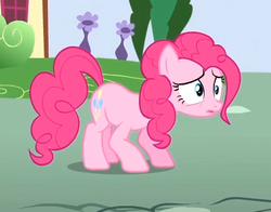 Size: 443x347 | Tagged: safe, screencap, pinkie pie, pony, g4, pinkie pride, female, reaction image, solo