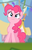 Size: 313x483 | Tagged: safe, screencap, pinkie pie, g4, my little pony: friendship is magic, pinkie pride, female, reaction image, solo