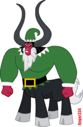 Size: 979x1504 | Tagged: safe, artist:roger334, lord tirek, elf, g4, male, simple background, solo, transparent background, vector, wat