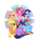 Size: 900x1119 | Tagged: safe, artist:pomnoi, applejack, fluttershy, pinkie pie, rainbow dash, rarity, twilight sparkle, alicorn, pony, g4, female, mane six, mare, twilight sparkle (alicorn)