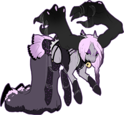 Size: 600x557 | Tagged: safe, artist:elkaart, oc, oc only, original species, augmented tail, marionette, puppet, solo