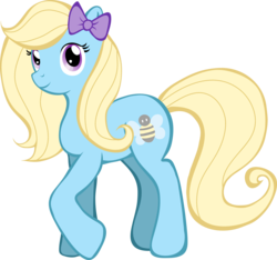 Size: 5246x4901 | Tagged: safe, artist:squeemishness, oc, oc only, oc:honey bee, earth pony, pony, absurd resolution, bow, solo