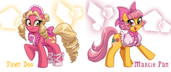 Size: 1600x672 | Tagged: safe, artist:brenda hickey, idw, fawn doo, marcie pan, friends forever #12, g4, my little pony: friends forever, spoiler:comic