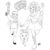 Size: 2000x2011 | Tagged: safe, artist:mono-phos, gummy, pinkie pie, equestria girls, g4, crossover, gideon rises, gravity falls, high res, humanized, lineart, mabel pines, male, monochrome, tourist trapped, waddles