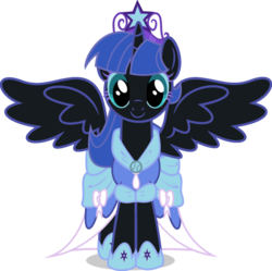 Size: 896x892 | Tagged: safe, artist:blah23z, nightmare moon, twilight sparkle, alicorn, pony, g4, female, mare, recolor, solo, twilight sparkle (alicorn)