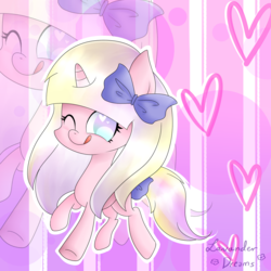 Size: 1300x1300 | Tagged: safe, artist:dreamilicious, oc, oc only, oc:sugar moon, pony, unicorn, heart, heart eyes, solo, wingding eyes