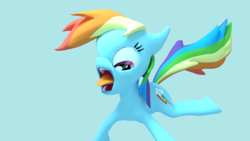 Size: 1920x1080 | Tagged: safe, artist:shastro, rainbow dash, g4, 3d, blender, faic, female, newbie artist training grounds, simple background, solo, wingless
