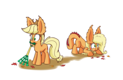 Size: 1024x663 | Tagged: safe, artist:heir-of-rick, applejack, monster pony, original species, tatzlpony, g4, newbie artist training grounds, rake, tatzljack