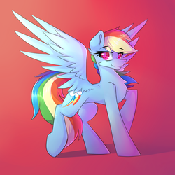 Size: 3000x3000 | Tagged: safe, artist:novabytes, rainbow dash, g4, female, high res, solo