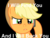 Size: 500x380 | Tagged: safe, artist:s.guri, applejack, g4, caption, death threat, phone, taken, threat