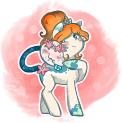 Size: 1009x1017 | Tagged: safe, artist:kyaokay, oc, oc only, monster pony, original species, piranha plant pony, augmented tail, solo