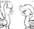 Size: 1024x853 | Tagged: safe, artist:lrusu, rumble, scootaloo, g4, female, male, monochrome, ship:rumbloo, shipping, sketch, straight