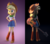 Size: 2160x1920 | Tagged: safe, artist:creatorofpony, applejack, equestria girls, g4, my little pony equestria girls: rainbow rocks, 3d, 3d model, boots, button-up shirt, clothes, cowboy boots, cowboy hat, denim, denim skirt, female, guitar, hand on hip, hat, ponytail, shirt, shoes, skirt, smiling, solo, teenager