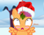 Size: 2762x2193 | Tagged: safe, artist:shutterflyeqd, part of a set, scootaloo, pegasus, pony, g4, blushing, female, filly, foal, hat, high res, holly, holly mistaken for mistletoe, mistleholly, mistletoe, open mouth, santa hat, shocked, shrunken pupils, snow, solo, spread wings, wide eyes, wingboner, wings