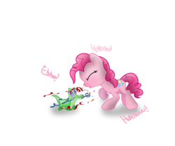 Size: 3000x2500 | Tagged: safe, artist:daisymeadows, gummy, pinkie pie, g4, confetti, high res, messy, mucus, sneezing