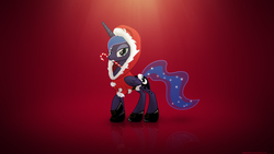 Size: 4096x2304 | Tagged: safe, artist:mithandir730, artist:up1ter, princess luna, g4, candy cane, clothes, coat, female, looking at you, solo