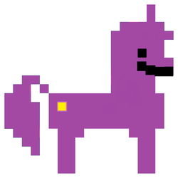 Size: 900x900 | Tagged: safe, artist:skeptic-mousey, edit, twilight sparkle, g4, 8-bit, five nights at freddy's, five nights at freddy's 2, pixel art, purple, purple man (fnaf), purple mane, recolor, simple background, sprite, vector, white background