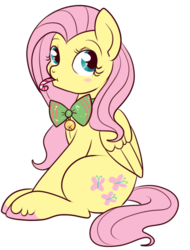 Size: 544x716 | Tagged: safe, artist:lulubell, fluttershy, g4, candy cane, christmas, cute, female, shyabetes, simple background, solo, transparent background