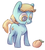 Size: 2019x2244 | Tagged: safe, artist:nobody, peach fuzz, earth pony, pony, g4, background pony, female, filly, herbivore, high res, peach, solo