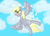 Size: 1340x960 | Tagged: safe, artist:springveil, derpy hooves, pegasus, pony, g4, female, flying, letter, mare, solo