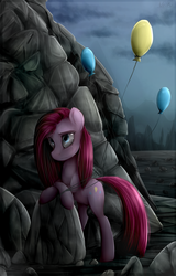 Size: 1487x2323 | Tagged: safe, artist:unilx, pinkie pie, g4, balloon, female, pinkamena diane pie, solo