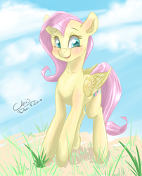 Size: 2000x2479 | Tagged: safe, artist:xcopyen002, fluttershy, g4, female, high res, smiling, solo