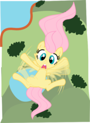 Size: 439x600 | Tagged: safe, artist:seahawk270, fluttershy, g4, falling, female, filly, flailing, solo, younger
