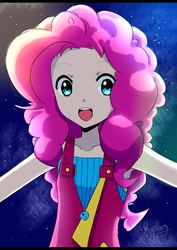 Size: 1024x1448 | Tagged: safe, artist:pegasisters82, pinkie pie, human, g4, anime, female, humanized, solo